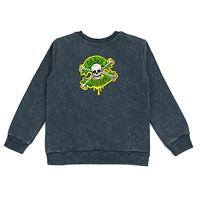 Monster Jam Toddler Boys Grave Digger Fleece Sweatshirt and Jogger Pants Outfit Set