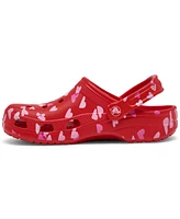 Crocs Women's Classic Valentine's Day Clog Sandals from Finish Line