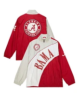 Mitchell & Ness Men's Crimson/Cream Alabama Crimson Tide Arched Retro Lined Full-Zip Windbreaker Jacket