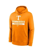 Nike Men's Tennessee Orange Volunteers Football Stack Club Fleece Pullover Hoodie