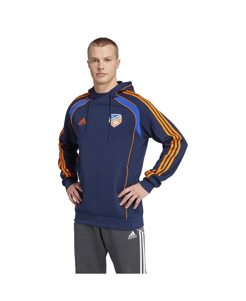 Adidas Men's Navy Fc Cincinnati 2025 Travel Pullover Hoodie