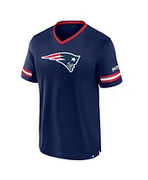 Fanatics Men's Navy New England Patriots Stripe Stacking T-Shirt