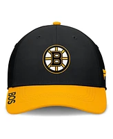 Fanatics Men's Black/Gold Boston Bruins Authentic Pro Rink Flex Hat