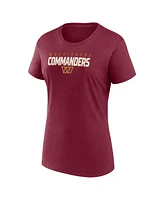 Logo Athletic Women's Burgundy Washington Commanders Lean T-Shirt