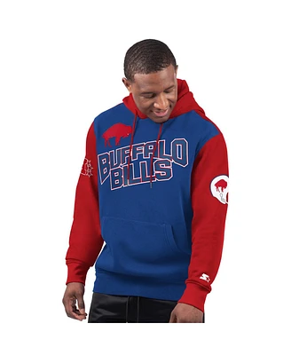 Starter Men's Royal Buffalo Bills Extreme Vintage Logo Pullover Hoodie