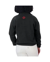 Wear by Erin Andrews Women's Black Carolina Hurricanes Polar Fleece Half-Zip Jacket