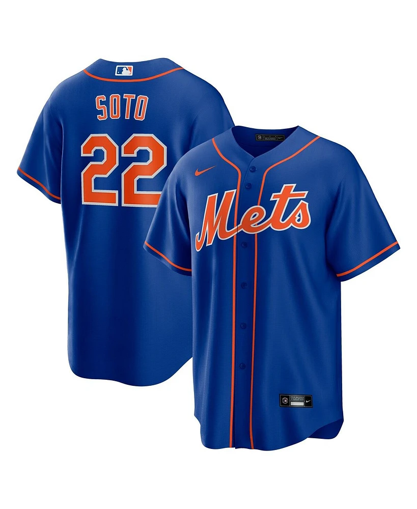 Nike Men's Juan Soto Royal New York Mets Replica Player Jersey