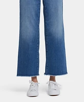 Nydj Women's Teresa Wide Leg Ankle Frayed Hems Jeans