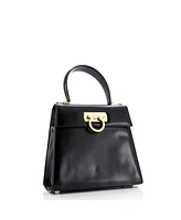 Pre-Owned Salvatore Ferragamo Mini Gancini Convertible Top Handle Bag Leather