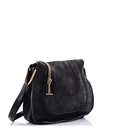 Pre-Owned Chloe Small Hayley Hobo Suede