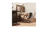 Firewood Rack – Durable Wood Storage Holder for Indoor and Outdoor Use