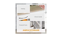 Storage Cabinet and Coffee Bar Cabinet with Shelves for Kitchen and Dining Organization