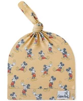 Copper Pearl Baby Mickey Mouse Top Knot Hat Knit Blanket Single
