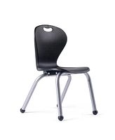 School Student Stack Chair - Ergonomic Molded Seat Shell with Robust Riveted Frame - for Classrooms in Home Learning of Office