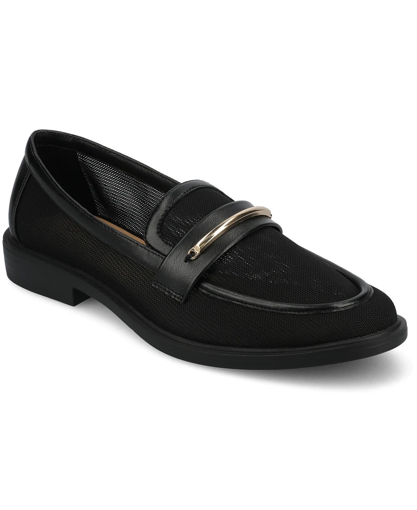 Journee Collection Women's Rainey Slip On Tailored Loafers