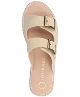 Journee Collection Women's Tresah Double Strap Espadrille Sandals