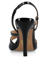 Journee Collection Women's Varra Crossover Strap Dress Sandals
