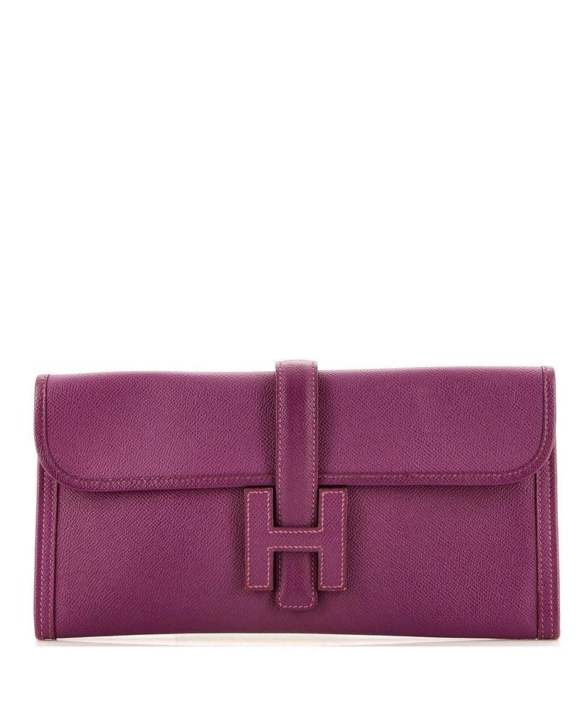 Pre-Owned HERMES 29 Jige Elan Clutch Epsom