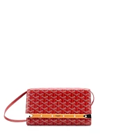 Pre-Owned Goyard Pm Monte Carlo Clutch with Strap Coated Canvas