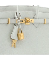 Pre-Owned HERMES Birkin 25 Handbag Light Togo with Gold Hardware