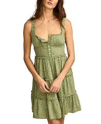 Lucky Brand Women's Tiered Corset Mini Dress