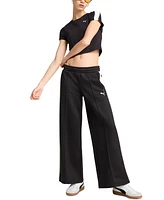 Puma Women's T7 Stripe Crewneck Cropped Baby T-Shirt