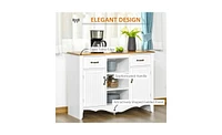 Kitchen Sideboard – Functional Storage Buffet with Cabinets and Shelves for Dining Room or Kitchen