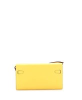 Pre-Owned HERMES Kelly To Go Wallet Evercolor