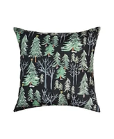 Christmas Tree Memories 18" x 18" Indoor/Outdoor Throw Pillow