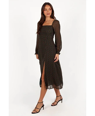 Petal and Pup Women's Ettie Long Sleeve Midi Dress