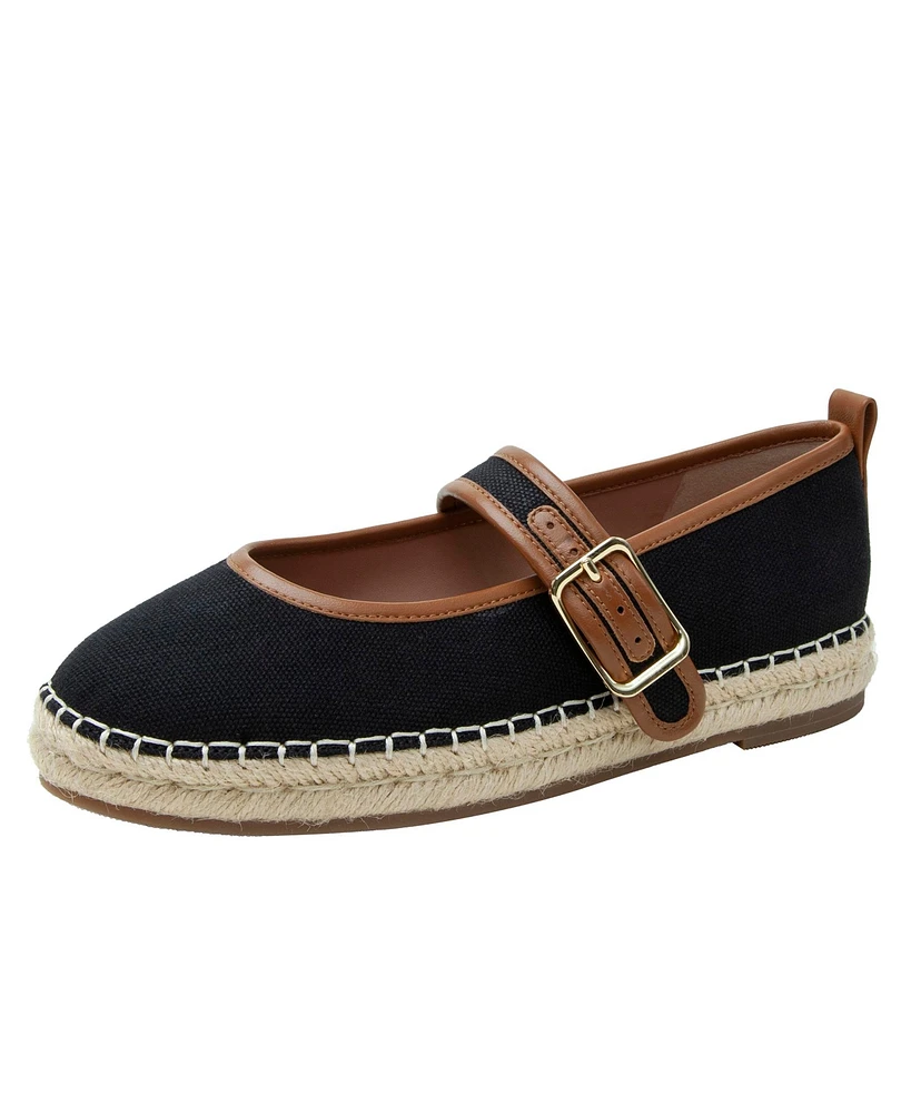 Marjorie | Mary Jane Espadrille Flats