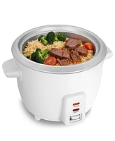Elite Cuisine 6 Cup Rice Cooker with Glass Lid