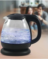 Elite Cuisine 1L Electric Glass Water Kettle