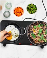 Elite Cuisine Electric Double Cast Burner Hot Plate