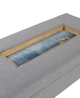 StyleCraft Home Collection 49.6" Wood Austin Allen James Rectangular Contemporary Coffee Table