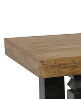 StyleCraft Home Collection 48" Transitional Stone Coffee Table