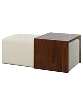 StyleCraft Home Collection 2- Pc. Wood StyleCraft Ottoman Coffee Table