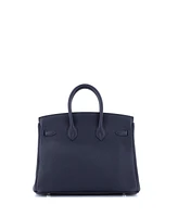 Pre-Owned HERMES Birkin Handbag Togo with Palladium Hardware