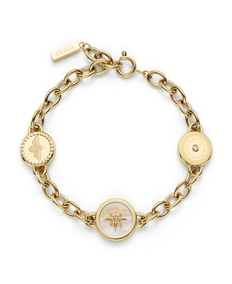 Olivia Burton Charms Silver Tone Bracelet