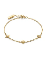 Olivia Burton Women's Ever Stacked North Star Gold Tone Stainless Steel Bracelet