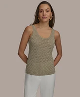 Donna Karan New York Women's Metallic Sweater Knit Tank Top