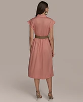 Donna Karan New York Women's Belted Shirtdress