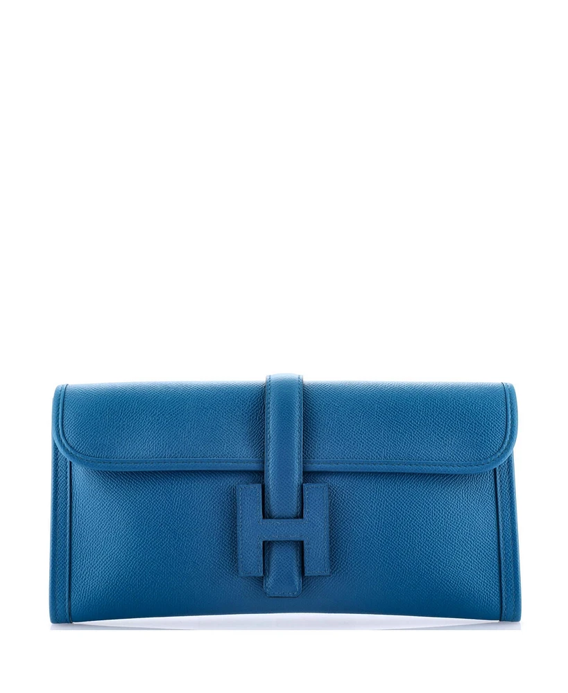 Pre-Owned Hermes 29 Jige Elan Clutch Epsom