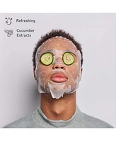 Ice Cube Facial Roller Massager & Hydrating Cucumber Sheet Masks – Your Ultimate Skincare Refresh Kit