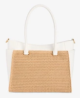 I.n.c. International Concepts Caitii Medium Straw Satchel, Exclusively at Macy's