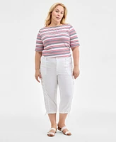 Style & Co Plus Cargo Capri Pants, Exclusively at Macy's