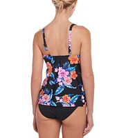 Lascana Women's Tropical Print Tankini Swimsuit Top