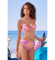 Lascana Women's Butterfly Print Underwire Bikini Swimsuit Top