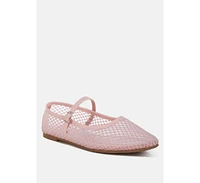 averona mesh mary jane flats