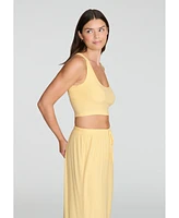 Cuup Women's The Scoop Neck Tank - Modal Silk Rib